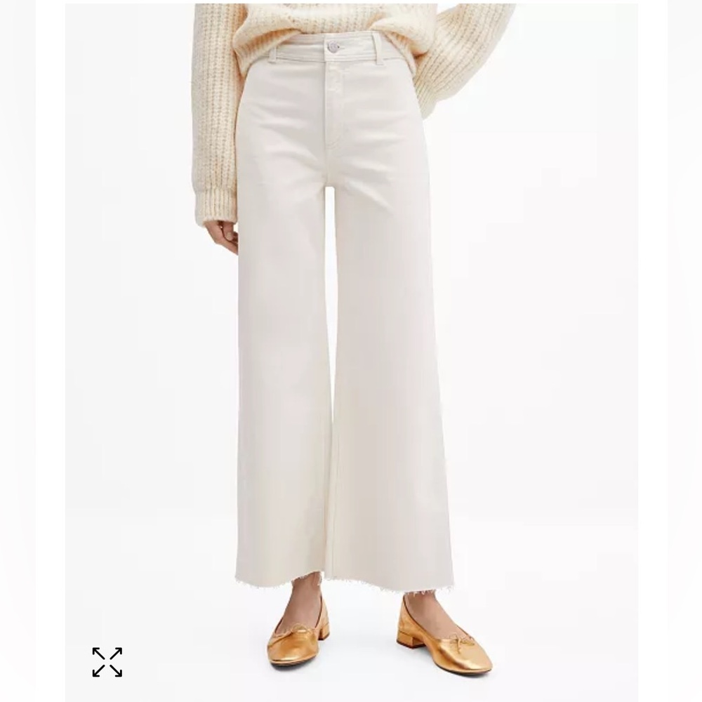 NWT MANGO high waisted culotte JEANS